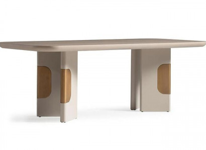 Modern Esstisch Tisch Esszimmertisch Holz Essecke Beige Esszimmer Design